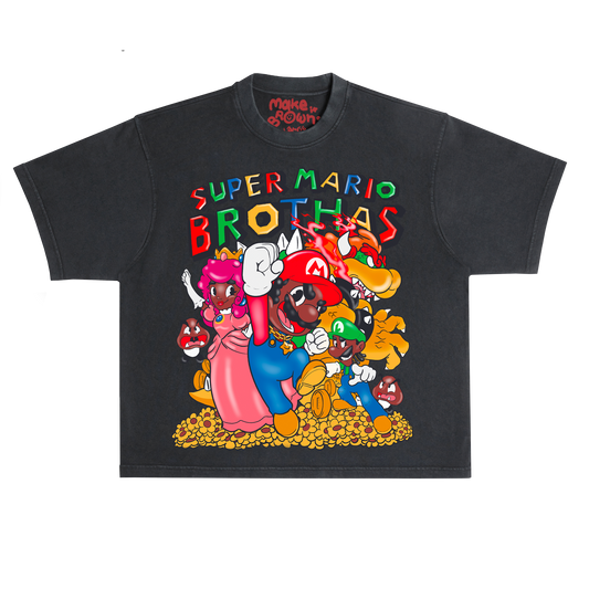 Super Mario Brothas (Vintage Black)